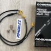 Latiguillos metalicos delanteros Goodridge Yamaha R1 07 08 negro