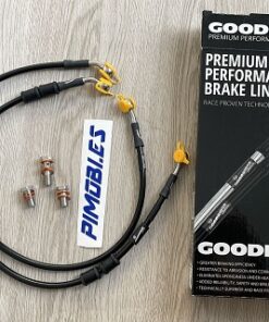 Latiguillos metalicos delanteros Goodridge Yamaha R1 07 08 negro