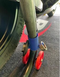 Soporte de eje rueda delantera de moto -universal-